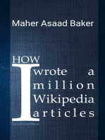 How I wrote a million Wikipedia articles: Second edition
