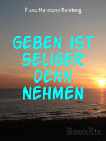 Geben ist seliger denn Nehmen