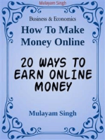 20 WAYS TO EARN ONLINE MONEY