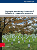 Postmortal succession on the example of Polish law in a comparative perspective: Between inheritance law and nonprobate transfers