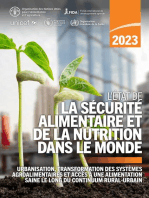 L’État de la sécurité alimentaire et de la nutrition dans le monde 2023: Urbanisation, transformation des systèmes agroalimentaires et accès à une alimentation saine le long du continuum rural-urbain