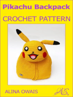 Pikachu Backpack Crochet Pattern