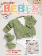 Crochet Bebés. Batitas y escarpines: Dulces conjuntos al Crochet para bebes de 0 a 9 meses