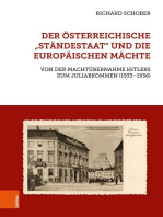 Der österreichische "Ständestaat" und die europäischen Mächte: Von der Machtübernahme Hitlers zum Juliabkommen (1933–1936)