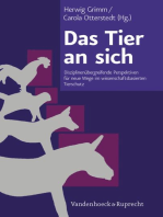 Das Tier an sich: Disziplinenübergreifende Perspektiven für neue Wege im wissenschaftsbasierten Tierschutz