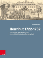 Herrnhut 1722-1732: Entstehung und Entwicklung einer philadelphischen Gemeinschaft