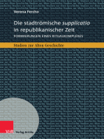 Die stadtrömische supplicatio in republikanischer Zeit: Formierungen eines Ritualkomplexes