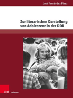 Zur literarischen Darstellung von Adoleszenz in der DDR: Entwicklungen der Gegenwartsliteratur seit 2000