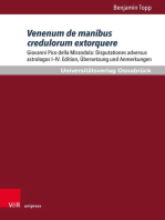 Venenum de manibus credulorum extorquere: Giovanni Pico della Mirandola: Disputationes adversus astrologos I-IV. Edition, Übersetzung und Anmerkungen