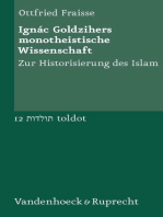 Ignác Goldzihers monotheistische Wissenschaft: Zur Historisierung des Islam