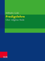 Predigtlehre: Über religiöse Rede