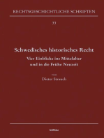 Schwedisches historisches Recht: Vier Einblicke ins Mittelalter und in die Frühe Neuzeit