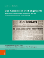 Das Kaiserreich wird abgewählt: Wahlen in den schwarzburgischen Fürstentümern 1867–1918 und Deutschlands beginnende Demokratisierung