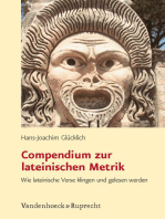 Compendium zur lateinischen Metrik: Wie lateinische Verse klingen und gelesen werden