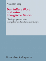 Das äußere Wort und seine liturgische Gestalt