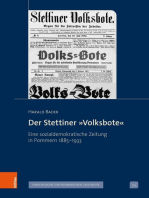 Der Stettiner »Volksbote«: Eine sozialdemokratische Zeitung in Pommern 1885-1933