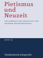 Pietismus und Neuzeit Band 37 - 2011: Ein Jahrbuch zur Geschichte des neueren Protestantismus