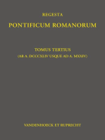 Regesta Pontificum Romanorum: Tomus tertius (ab a. DCCCXLIV usque ad a. MXXIV)