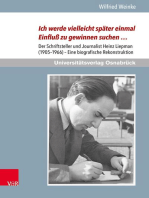 Ich werde vielleicht später einmal Einfluß zu gewinnen suchen …: Der Schriftsteller und Journalist Heinz Liepman (1905–1966) – Eine biografische Rekonstruktion