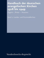 Handbuch der deutschen evangelischen Kirchen 1918 bis 1949: Organe – Ämter – Personen. Band 2: Landes- und Provinzialkirchen