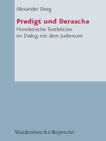 Predigt und Derascha: Homiletische Textlektüre im Dialog mit dem Judentum