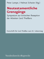 Neutestamentliche Grenzgänge: Symposium zur kritischen Rezeption der Arbeiten Gerd Theißens