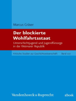 Der blockierte Wohlfahrtsstaat: Unterschichtjugend und Jugendfürsorge in der Weimarer Republik