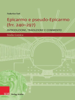Epicarmo e pseudo-Epicarmo (frr. 240–297): Introduzione, traduzione e commento