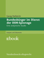 Bundesbürger im Dienst der DDR-Spionage: Eine analytische Studie