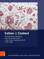 Cotton in Context: Manufacturing, Marketing, and Consuming Textiles in the German-speaking World (1500 – 1900)