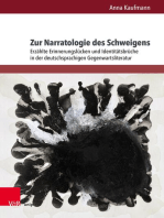 Zur Narratologie des Schweigens: Erzählte Erinnerungslücken und Identitätsbrüche in der deutschsprachigen Gegenwartsliteratur