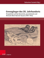 Grenzgänger des 20. Jahrhunderts: Perspektiven auf das literarische, journalistische und filmische Werk Heinrich Hausers (1901–1955)