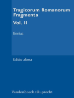 Tragicorum Romanorum Fragmenta. Vol. II: Ennius