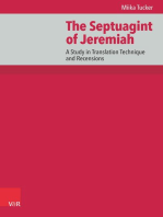 The Septuagint of Jeremiah: A Study in Translation Technique and Recensions