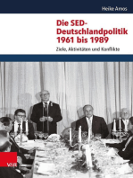 Die SED-Deutschlandpolitik 1961 bis 1989: Ziele, Aktivitäten und Konflikte