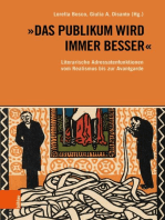 »Das Publikum wird immer besser«: Literarische Adressatenfunktionen vom Realismus bis zur Avantgarde