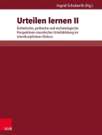 Urteilen lernen II: Ästhetische, politische und eschatologische Perspektiven moralischer Urteilsbildung im interdisziplinären Diskurs