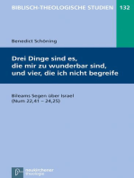 Drei Dinge sind es, die mir zu wunderbar sind, und vier, die ich nicht begreife: Bileams Segen über Israel (Num 22,41-24,25)