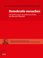 Demokratie versuchen: Die Verfassung in der politischen Kultur der Weimarer Republik