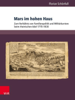 Mars im hohen Haus: Zum Verhältnis von Familienpolitik und Militärkarriere beim rheinischen Adel 1770–1830