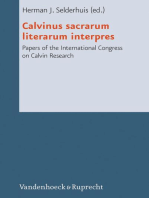 Calvinus sacrarum literarum interpres: Papers of the International Congress on Calvin Research