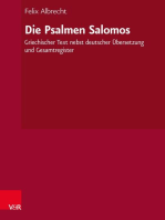 Die Psalmen Salomos: Griechischer Text nebst deutscher Übersetzung und Gesamtregister
