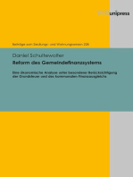 Reform des Gemeindefinanzsystems: Eine ökonomische Analyse unter besonderer Berücksichtigung der Grundsteuer und des kommunalen Finanzausgleichs