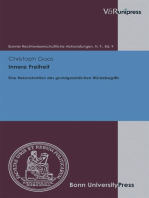 Innere Freiheit: Eine Rekonstruktion des grundgesetzlichen Würdebegriffs