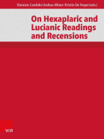 On Hexaplaric and Lucianic Readings and Recensions