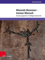 Niemals Nummer – Immer Mensch: Erinnerungslernen im Religionsunterricht. Mit einem Vorwort von Herrn Prof. Dr. Wilhelm Schwendemann