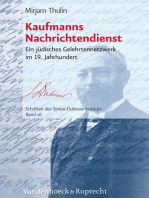 Kaufmanns Nachrichtendienst: Ein jüdisches Gelehrtennetzwerk im 19. Jahrhundert
