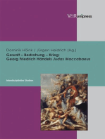 Gewalt – Bedrohung – Krieg: Georg Friedrich Händels Judas Maccabaeus: Interdisziplinäre Studien