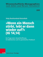 "Wenn ein Mensch stirbt, lebt er dann wieder auf?" (Hi 14,14): Zur Frage einer Jenseitshoffnung im hebräischen und im griechischen Hiobbuch