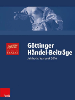 Göttinger Händel-Beiträge, Band 17: Jahrbuch/Yearbook 2016